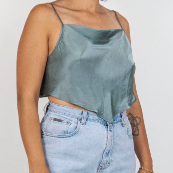 Victoria's Secret Tops - Y2K Silk Handkerchief Crop Top M / L
